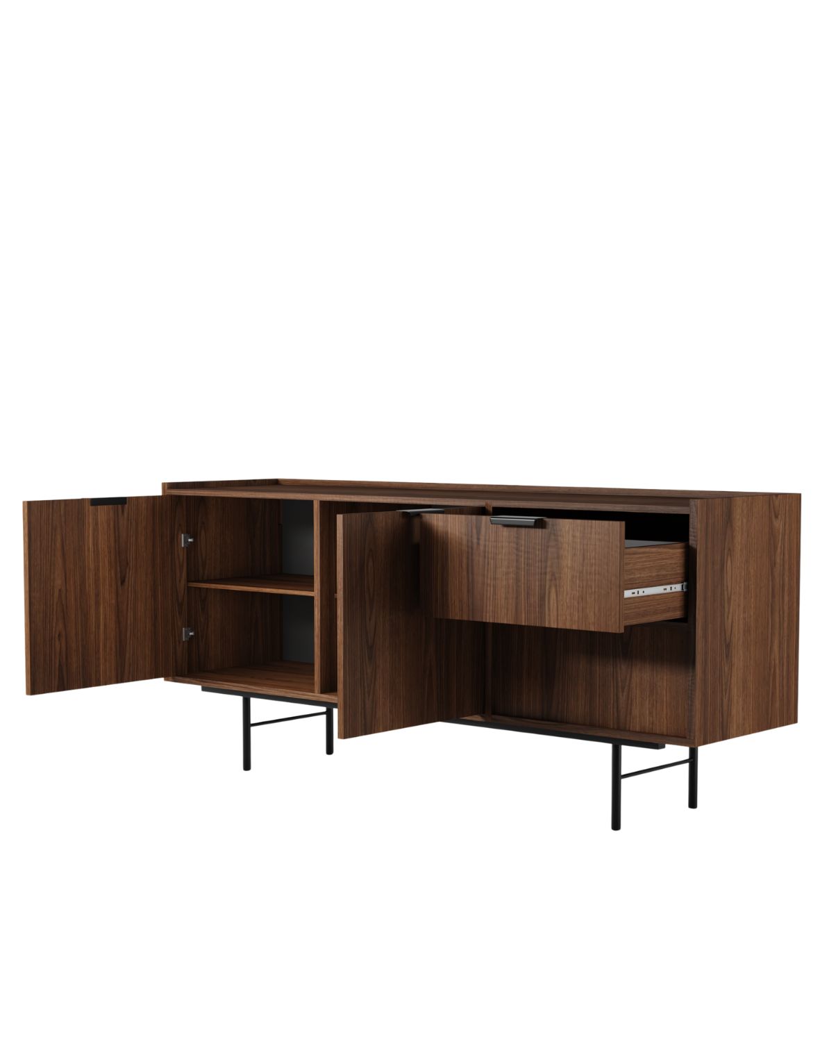 komoda edison 2d2s brown warmia walnut